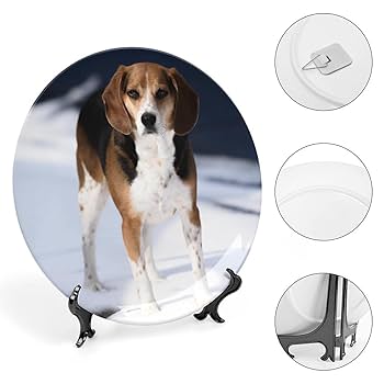 【ビーグル】犬 プレート皿 壁掛け BEAGLE ビーグル】犬 プレート皿 壁掛け BEAGLE